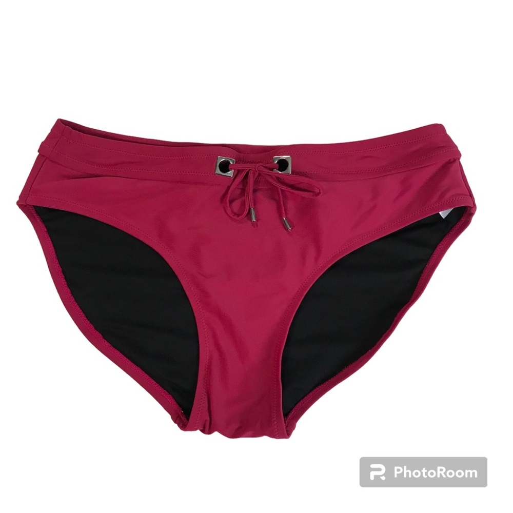 Free Country Hipster Bikini Bottom Women’s Size L (14/16) Color Pink Stretch.